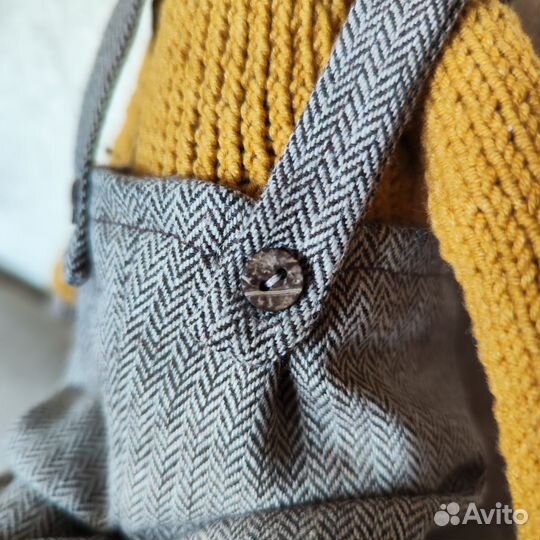 Мягкая игрушка зайчик ручной работы