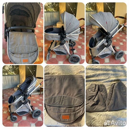 Коляска для новорожденных 2в1