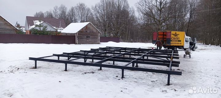 Фундамент на винтовых сваях Винтовые сваи под ключ