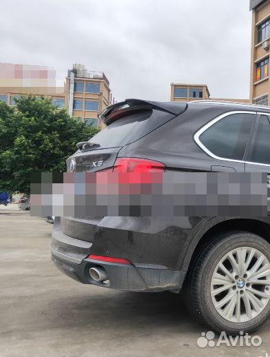 Спойлер на BMW X5 F15 верхний (черный глянец)