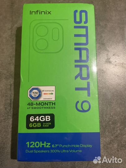 Infinix Smart 9, 3/64 ГБ