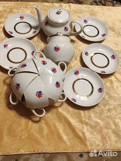 Чайный сервиз СССР Кузяево