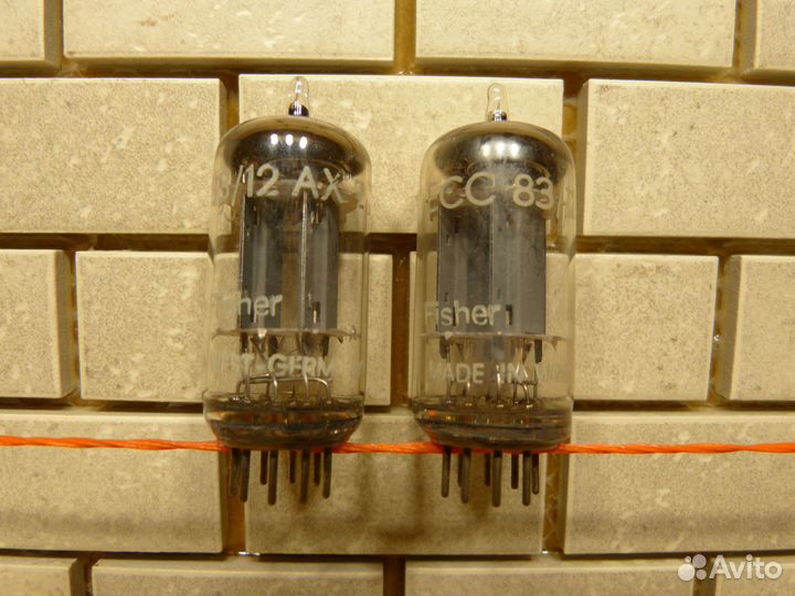 Itub ECC83 Fisher Telefunken пара ламп 1960 гг