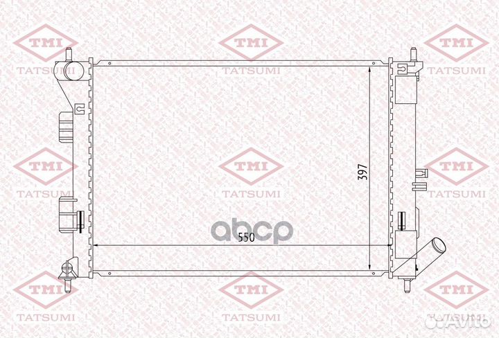 Радиатор охлаждения TGA1068 tatsumi
