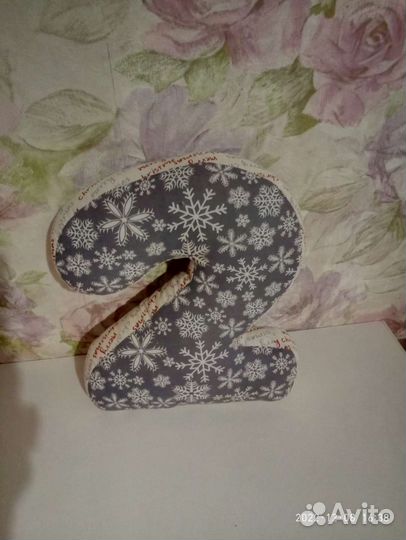 Мягкая(подушка) цыфра 2 На День рождения