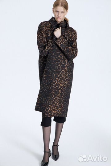 Тренч lime леопард