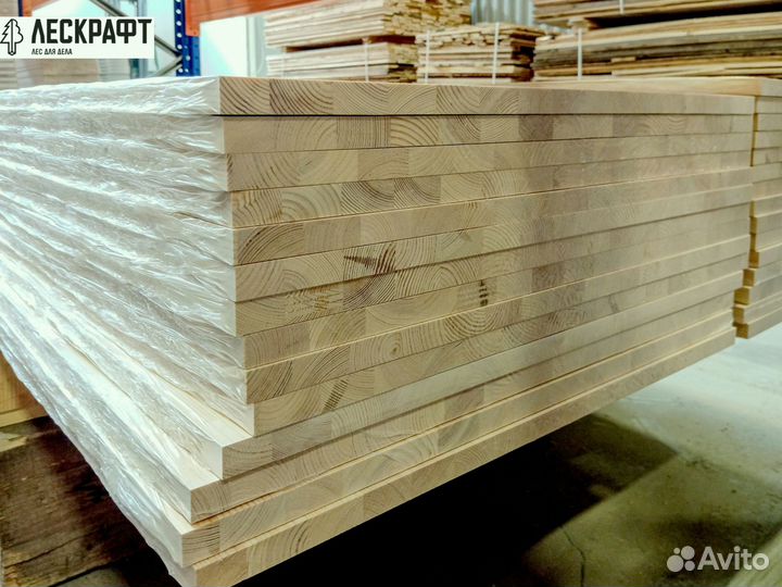 Мебельный щит 18*600*4000 мм сорт C, сращенный