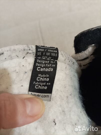 Хоккейные коньки bauer 31 размер