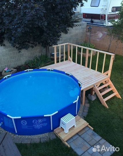 Каркасный бассейн для дачи