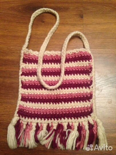 Вязаная сумка в стиле Бохо