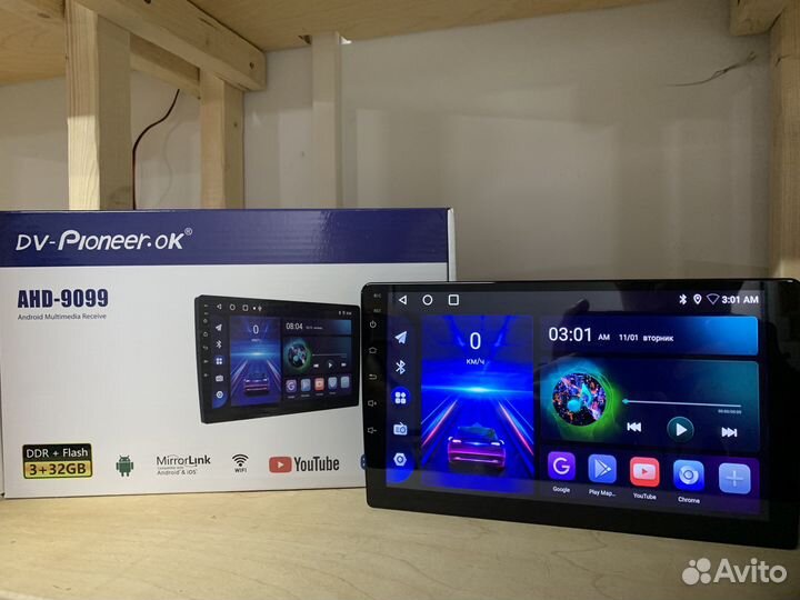 Магнитола 2din android 9 дюймов 3/32