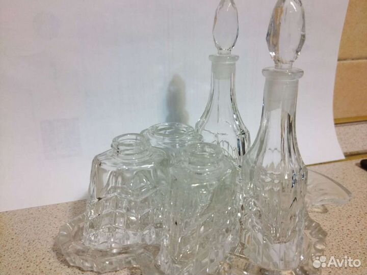 Набор для специй хрустальный