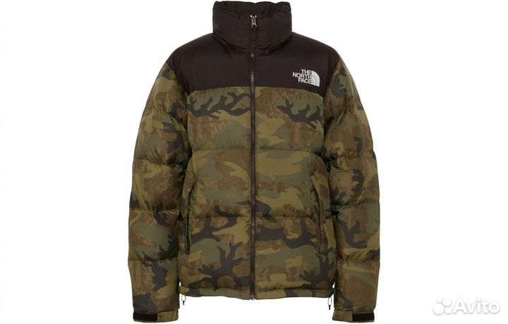 THE north face Down Jacket Men Green Camouflage (M)(14)