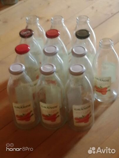 Стеклянная бутылка 1 л