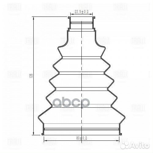 Пыльник шруса opel astra J 10- (наруж.компл. хо