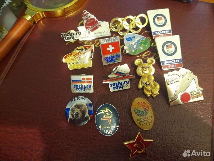 Значки Олимпиада Сочи 2014 и Токио