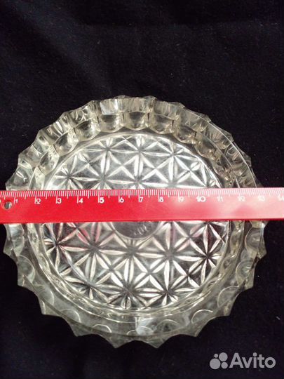 Пепельница винтаж СССР стекло