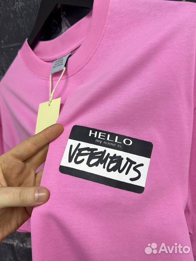 Футболка Veterments Hello(2025)pink