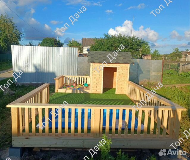 Бассейн, Детский домик, Игровая площадка, подиум