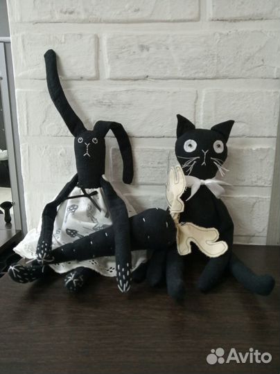 Кот текстильный