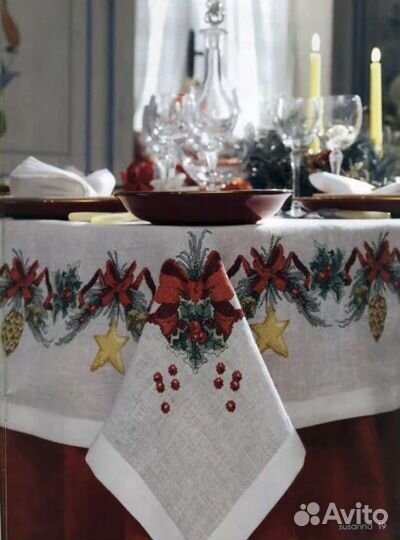 Скатерть для вышивки крестиком