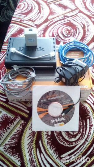 D-Link 2500 adsl роутер+ интернет