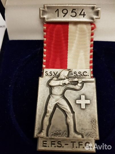 Знак Швейцария стрелковый фестиваль 1954 год