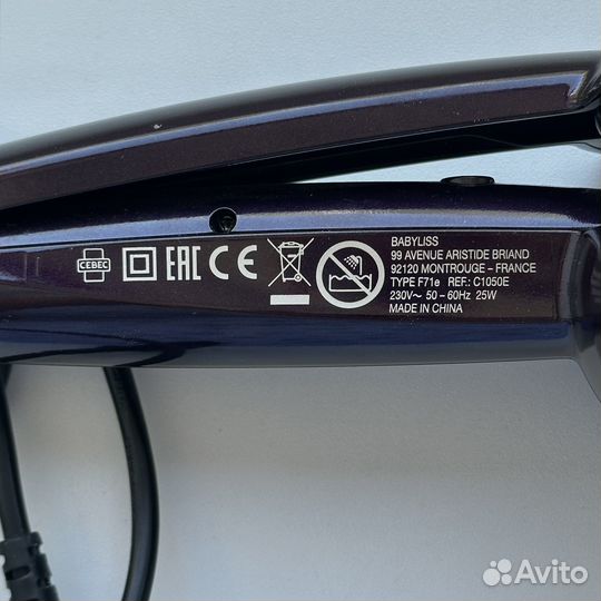 Плойка для волос babyliss