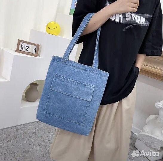 Сумка женская джинсовая на плечо
