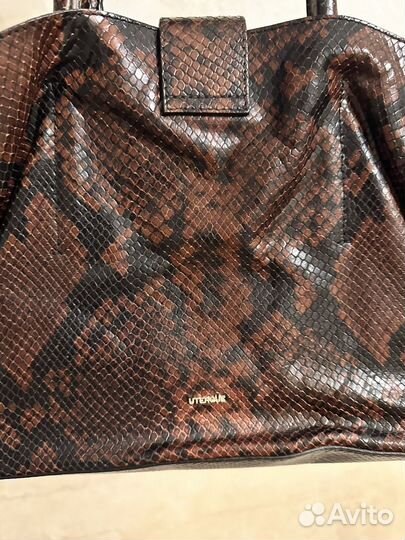 Сумка uterque оригинал натур кожа под рептилию