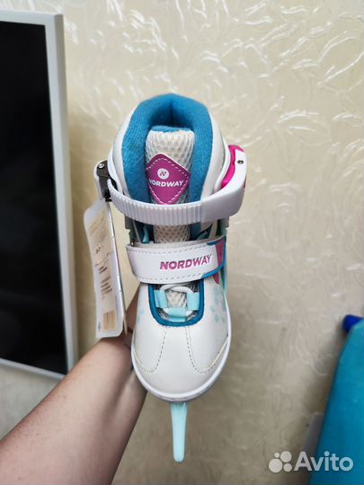 Коньки детские раздвижные 26-31 размер