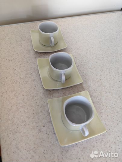 Кофейные пары Olaff фарфор (кружки чашки тарелки)