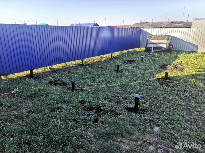 Винтовые сваи d73, 89, 108, 133. Монтаж