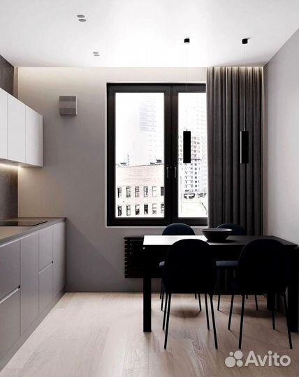 Угловой кухонный гарнитур современный