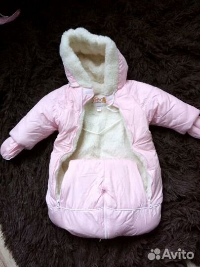 Зимний комбинезон трансформер для девочки