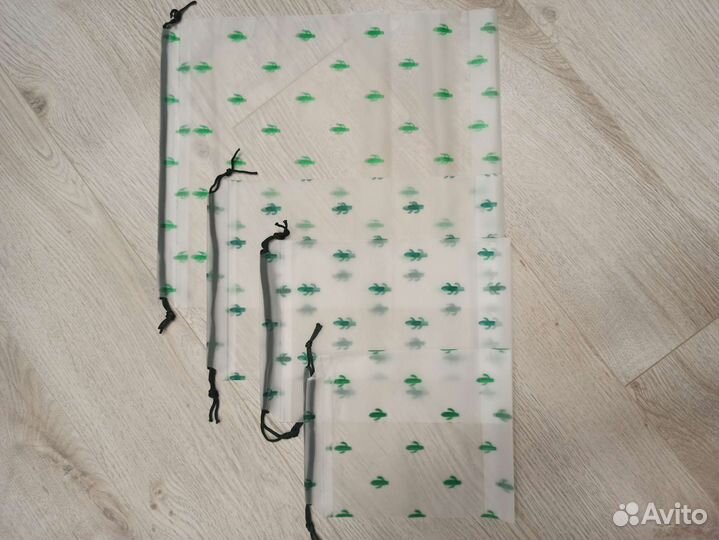 Набор мешков с завязками для хранения 4 шт