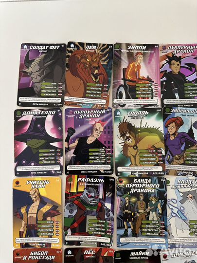 Карточки - Черепашки Ниндзя - Боевая Четверка