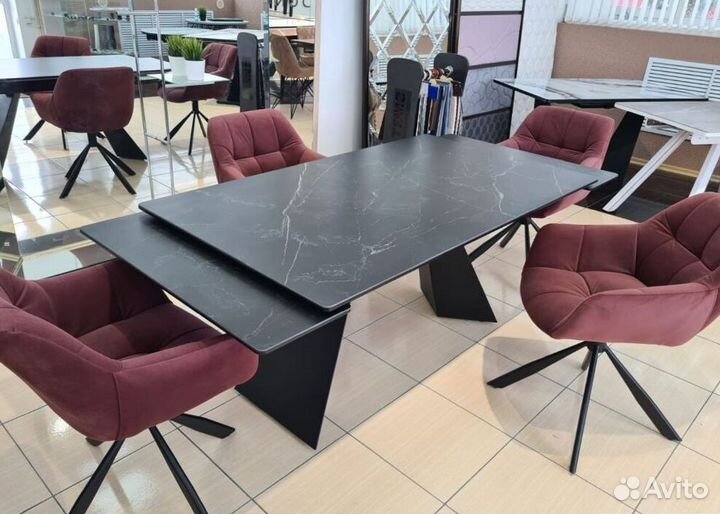 Стол из керамогранита раздвижной SKR-17184