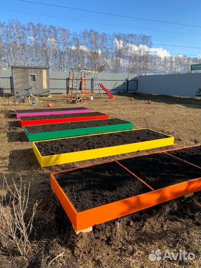 Металлические ограждения для грядок