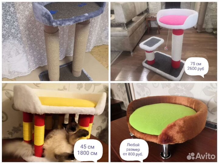 Когтеточка, домик, лежанка для Вашей любимицы