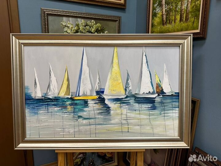 Картина маслом, абстракция 