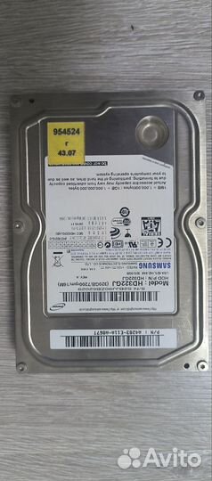 Жесткий диск Samsung 320GB