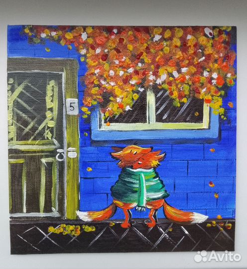 Картина на холсте Лисички