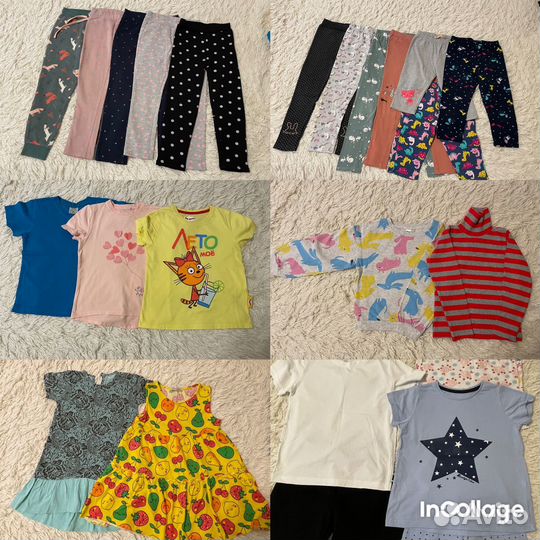 Детские вещи пакетом для девочек 116 122