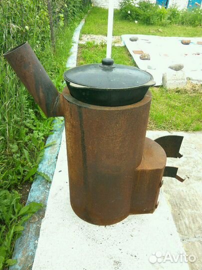 Печь с казаном
