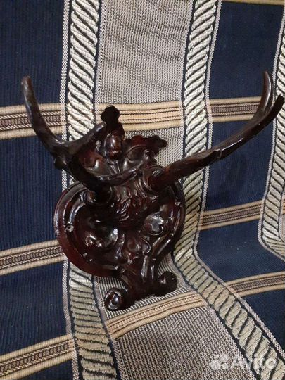 Вешалка ретро настенная Рога