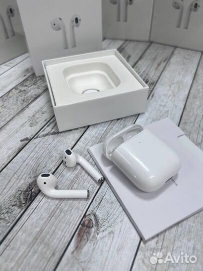 Наушники airpods 2 lux
