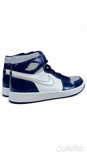 Кроссовки Air Jordan 1 High Gold Midnight Navy