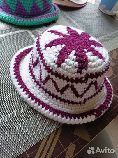 Детская вязаная шляпа