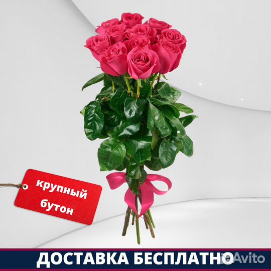 Розы Эквадор - 11 шт. 70 см